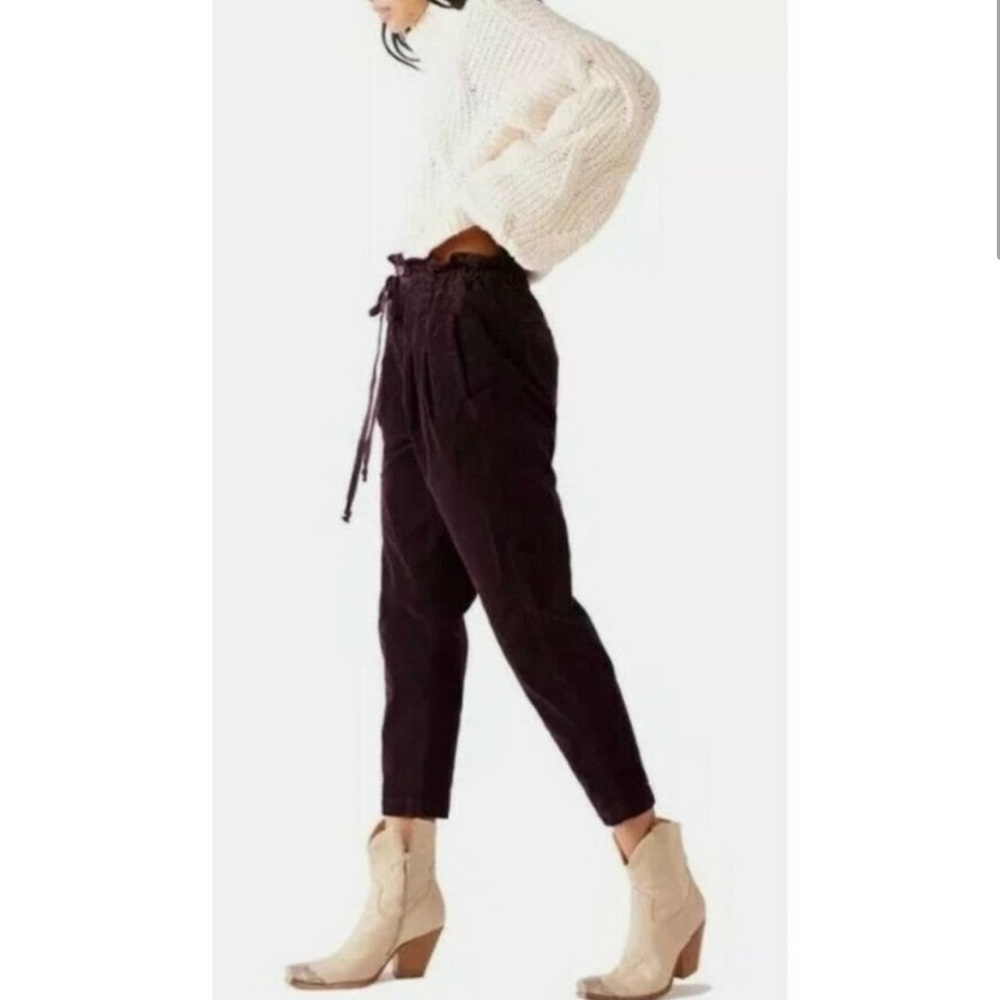 Free People Margate Corduroy Pants in color Panther Rose size medium